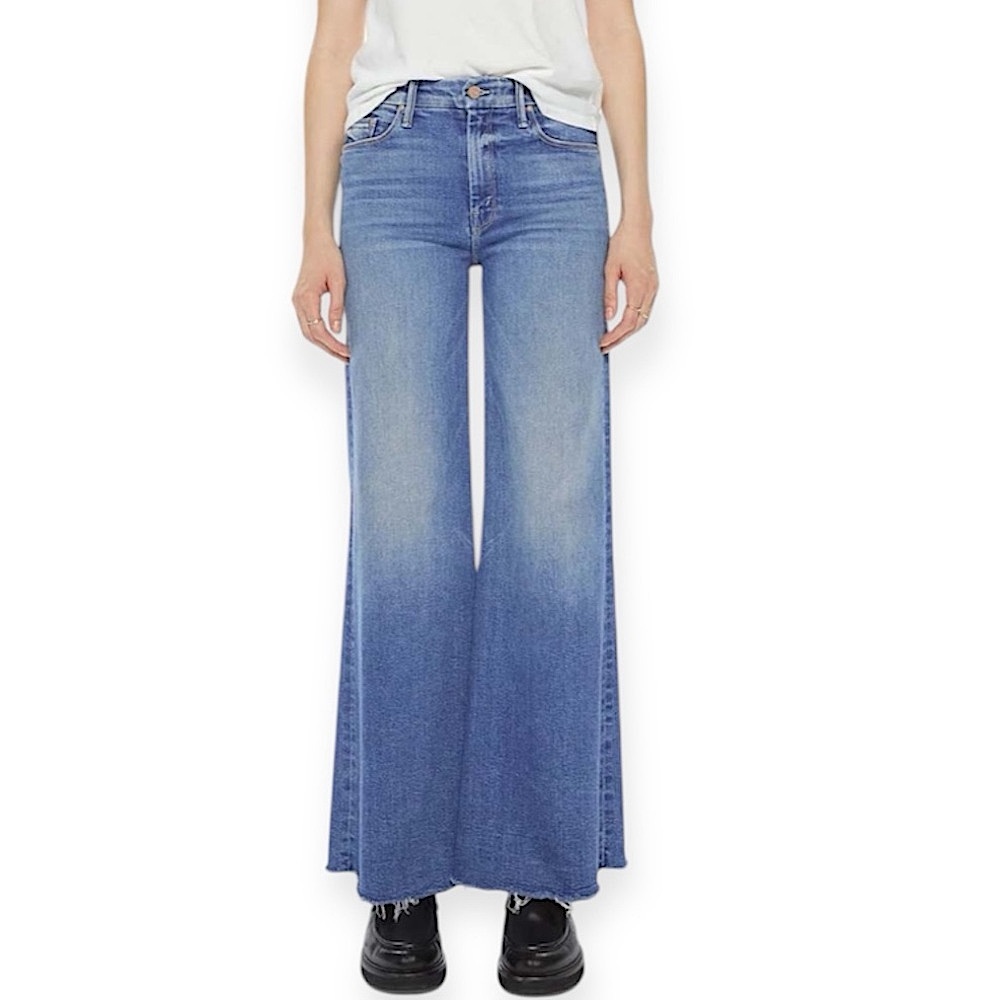 MOTHER Blue Flare & Wide Leg Jeans